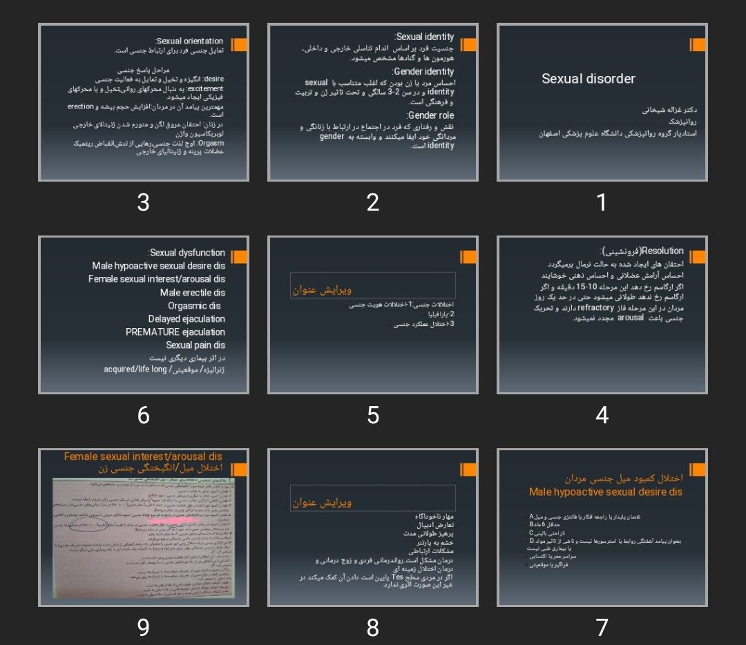 پاورپوینت اختلالات جنسی Sexual disorder