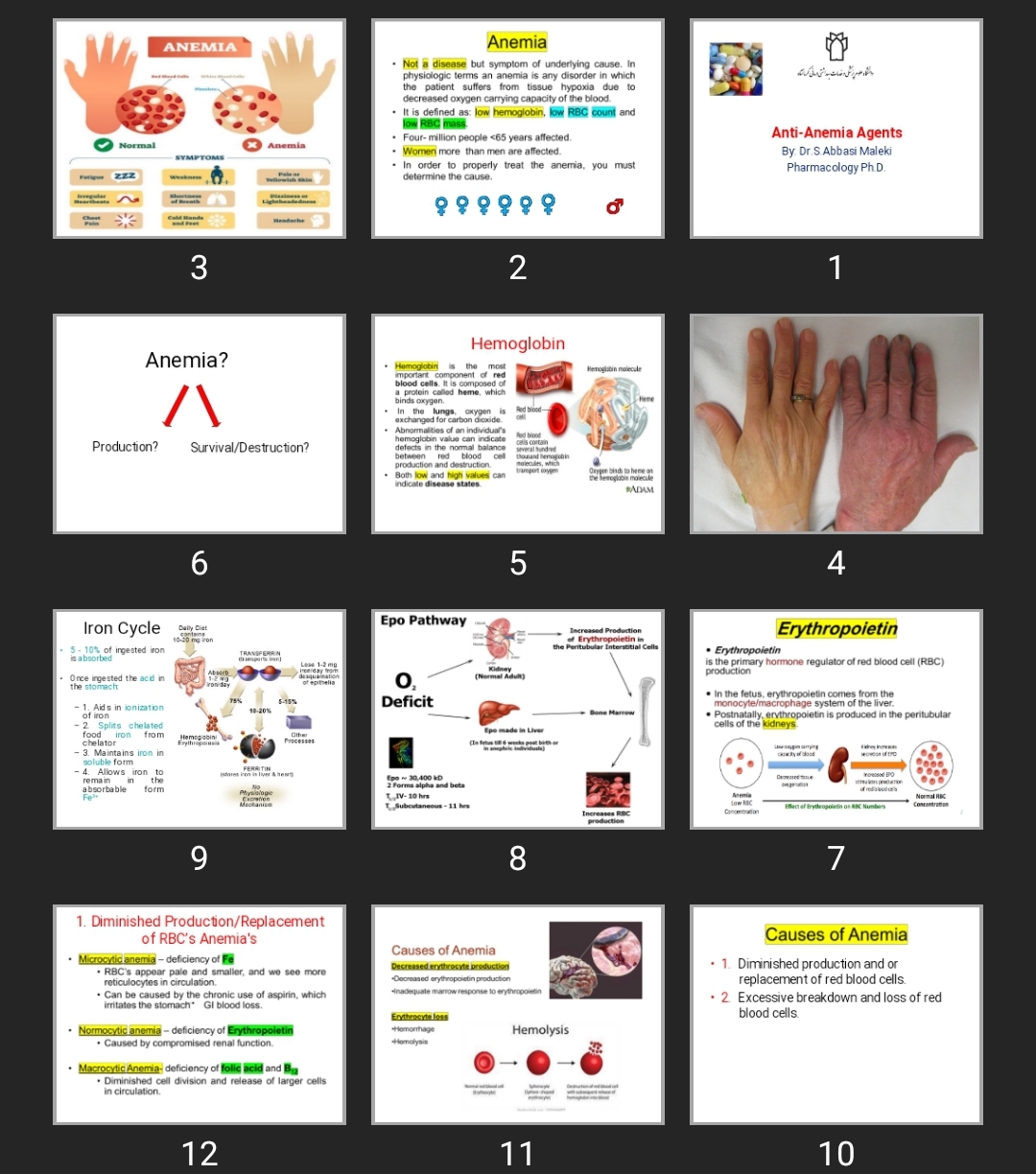 پاورپوینت Anti-Anemia Agents