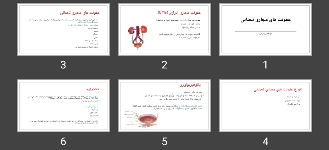 پاورپوینت عفونت های مجاری تحتانی