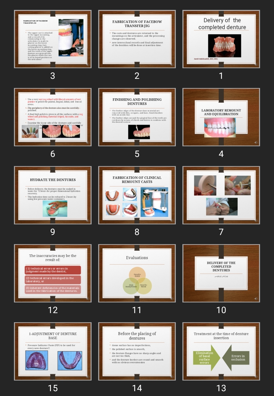 پاورپوینت Delivery of the completed denture