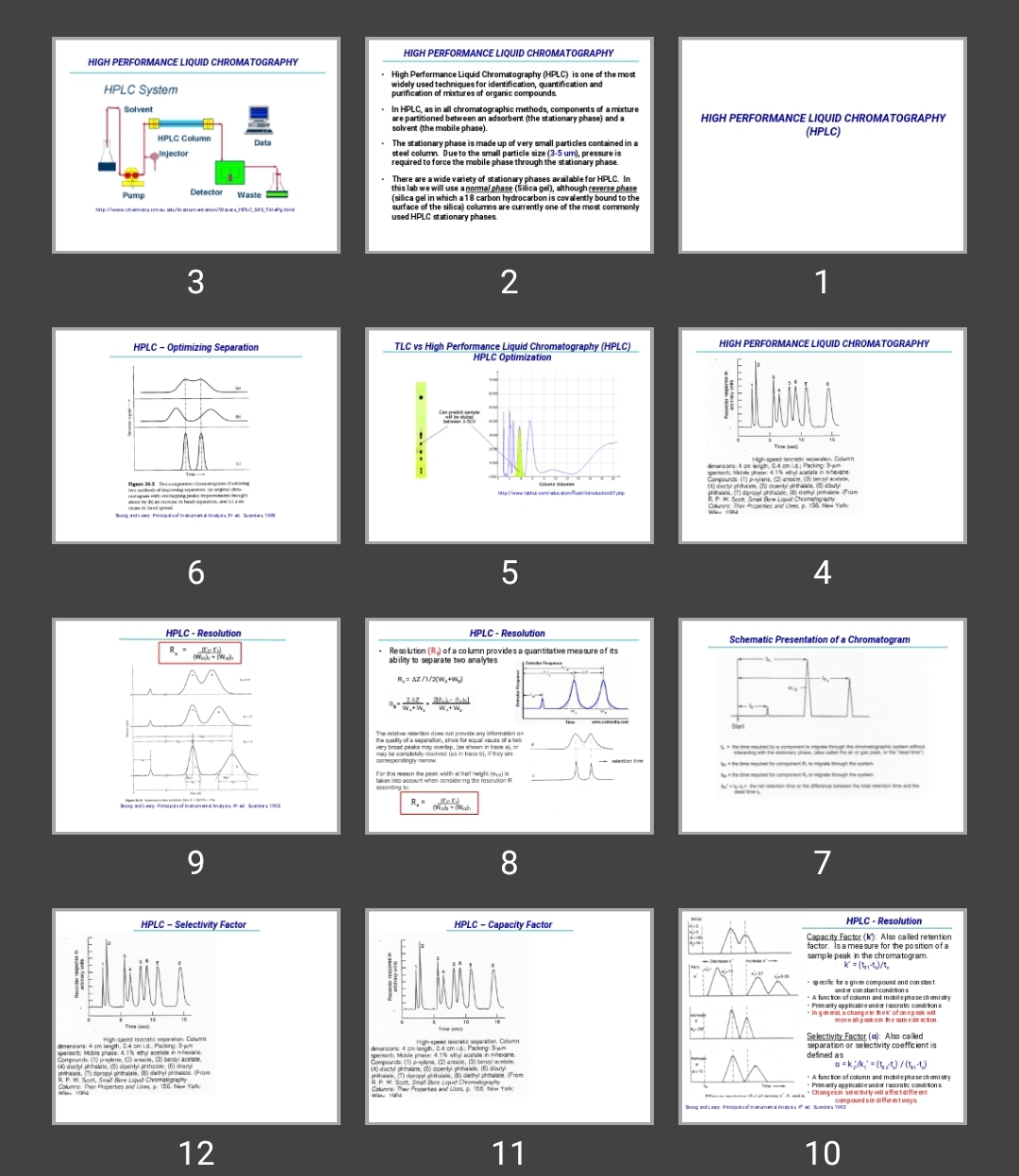 پاورپوینت HIGH PERFORMANCE LIQUID CHROMATOGRAPHY(HPLC)