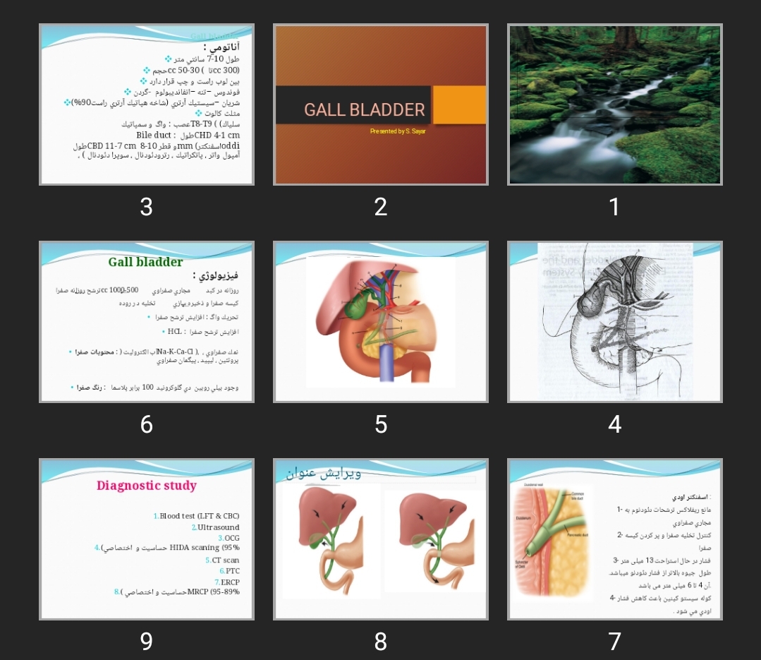 پاورپوینت GALL BLADDER