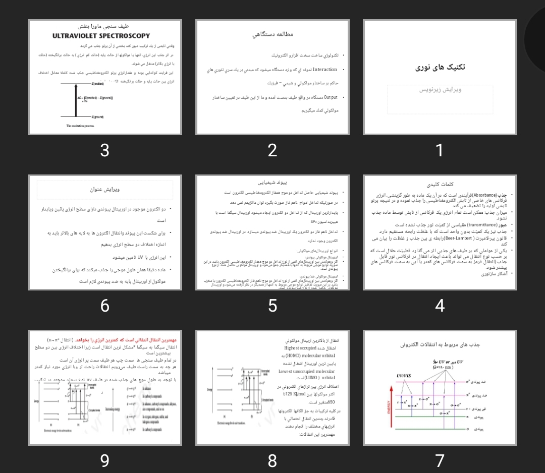 پاورپوینت تکنیک های نوری