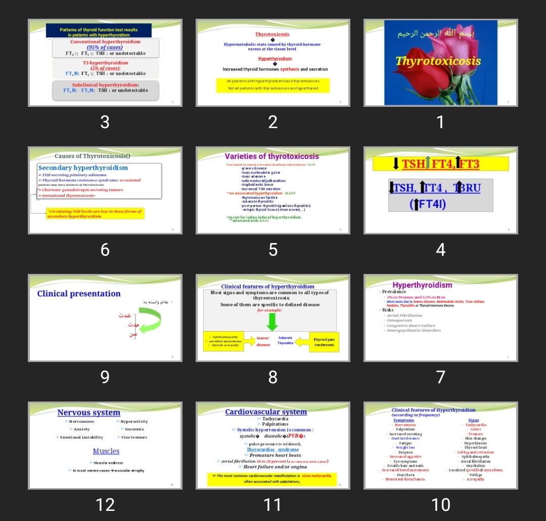 پاورپوینت Thyrotoxicosis