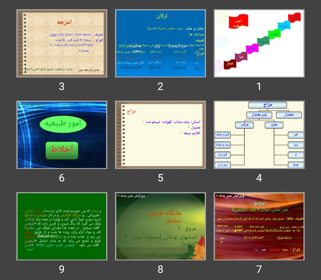 پاورپوینت امور طبيعيه