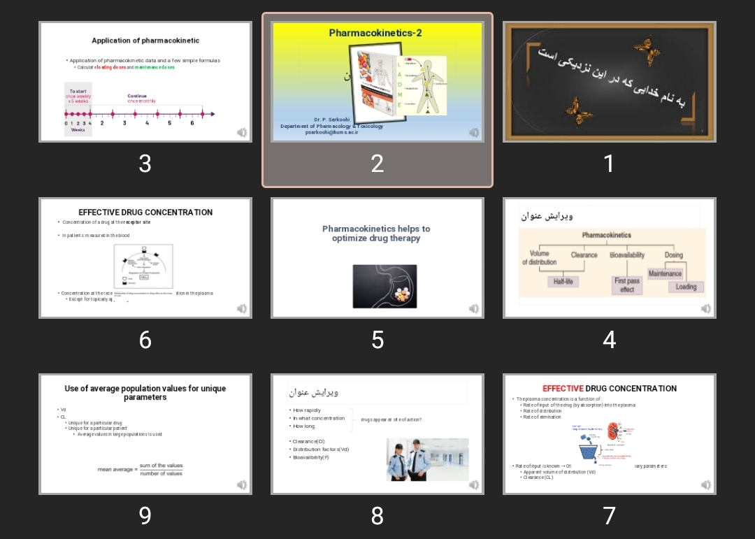 پاورپوینت Pharmacokinetics-2