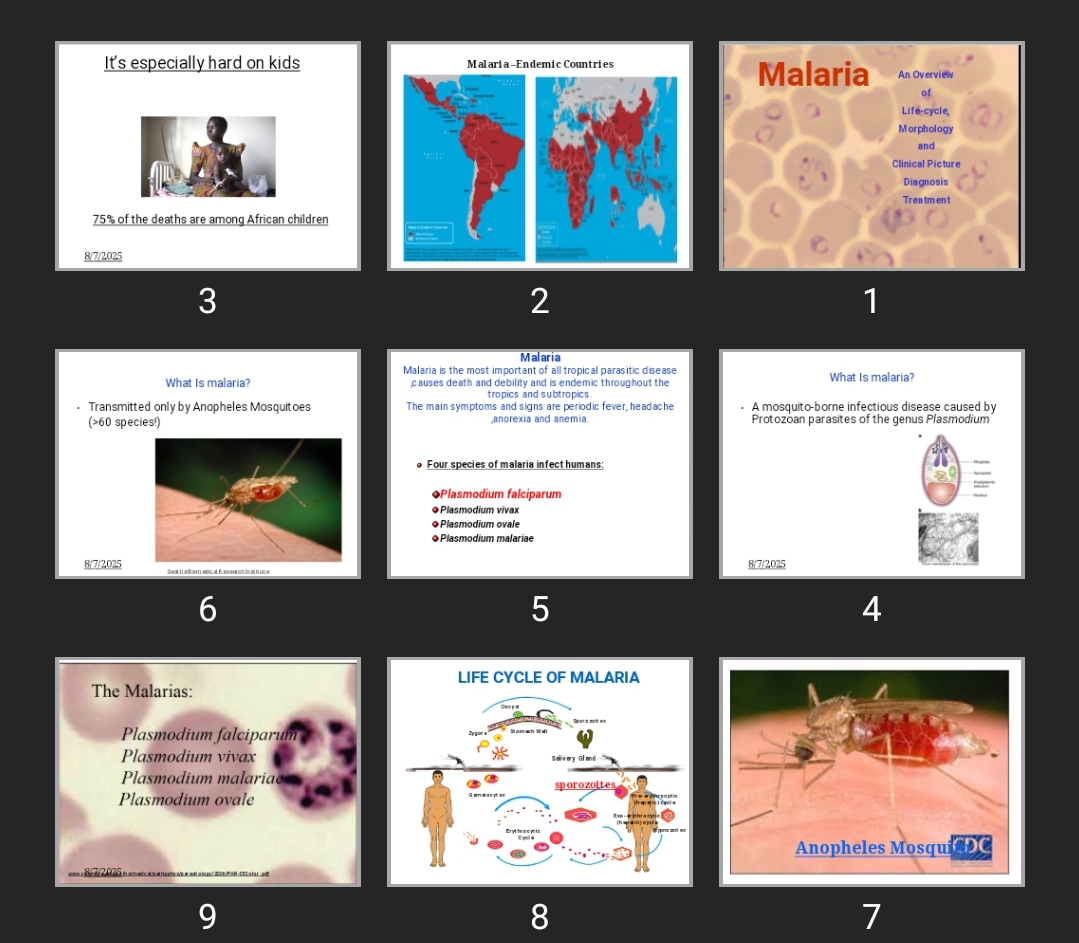 پاورپوینت Malaria