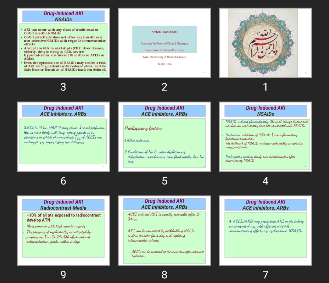 پاورپوینت Drug-Induced AKI NSAIDs