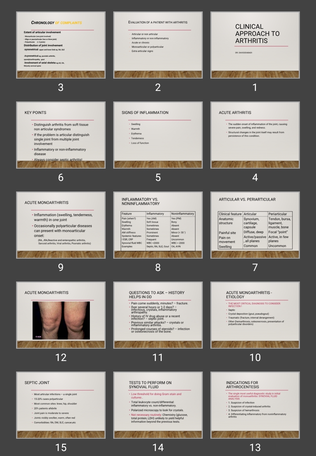 پاورپوینت Clinical Approach to Arthritis