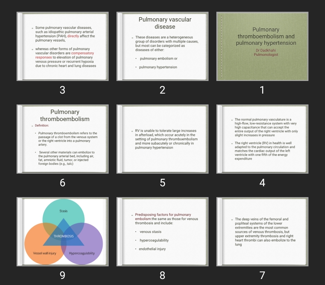 پاورپوینت Pulmonary thromboembolism and pulmonary hypertension