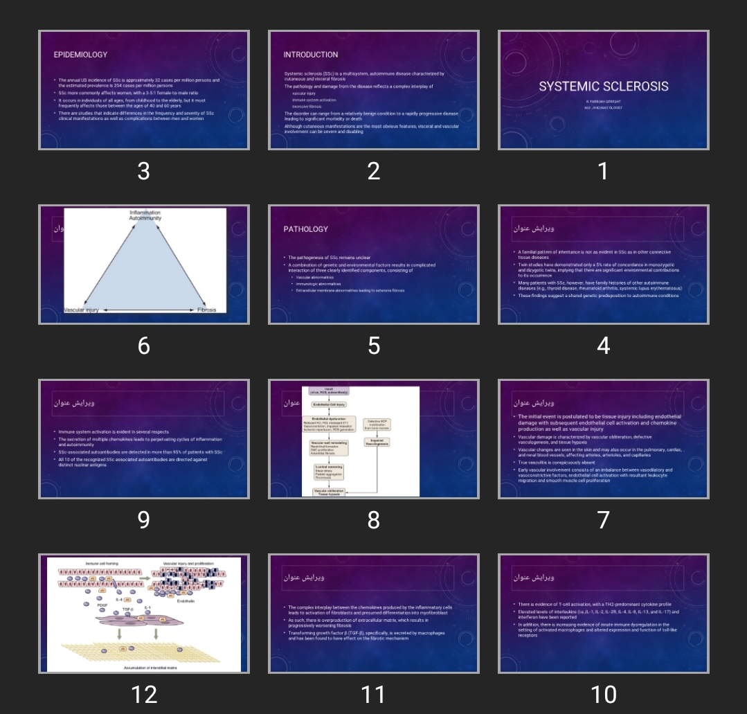 پاورپوینت Systemic sclerosis