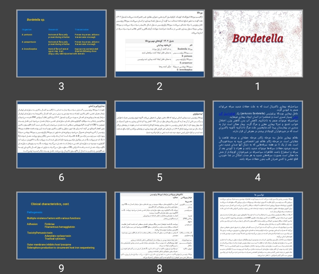 پاورپوینت بوردتلا Bordetella