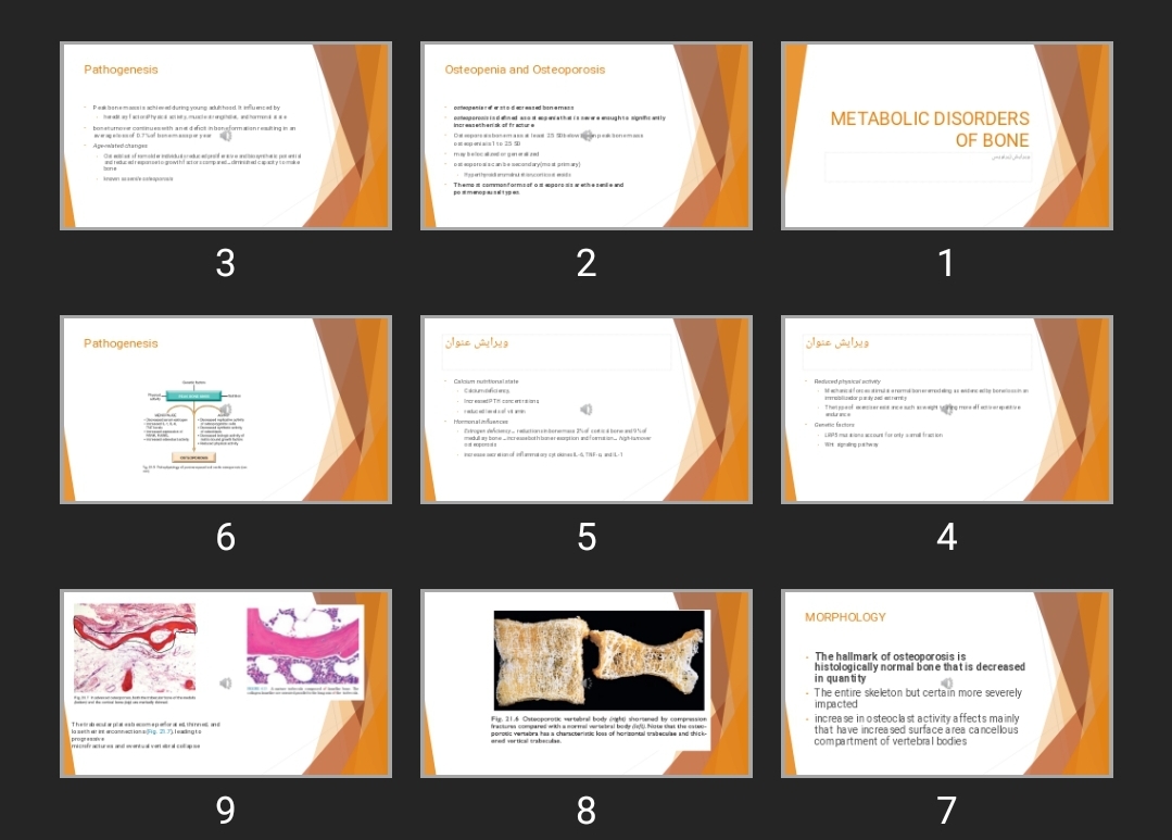 پاورپوینت METABOLIC DISORDERS OF BONE