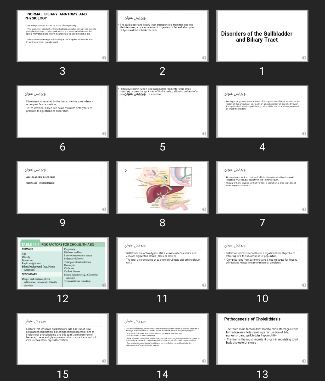 پاورپوینت Disorders of the Gallbladder and Biliary Tract