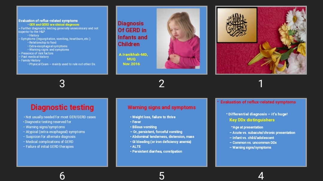 پاورپوینت Diagnosis Of GERD in Infants and Children