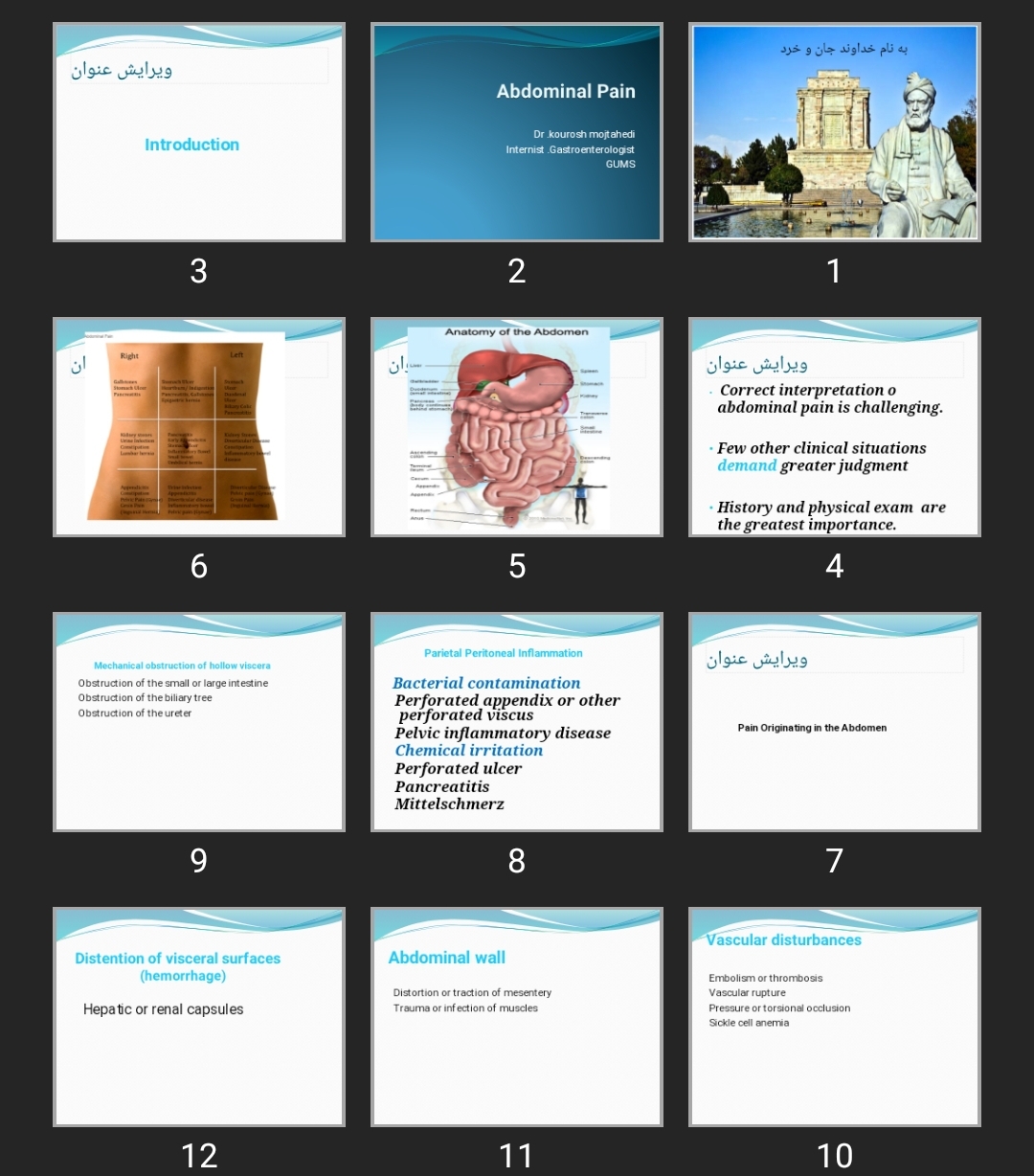 پاورپوینت Abdominal Pain