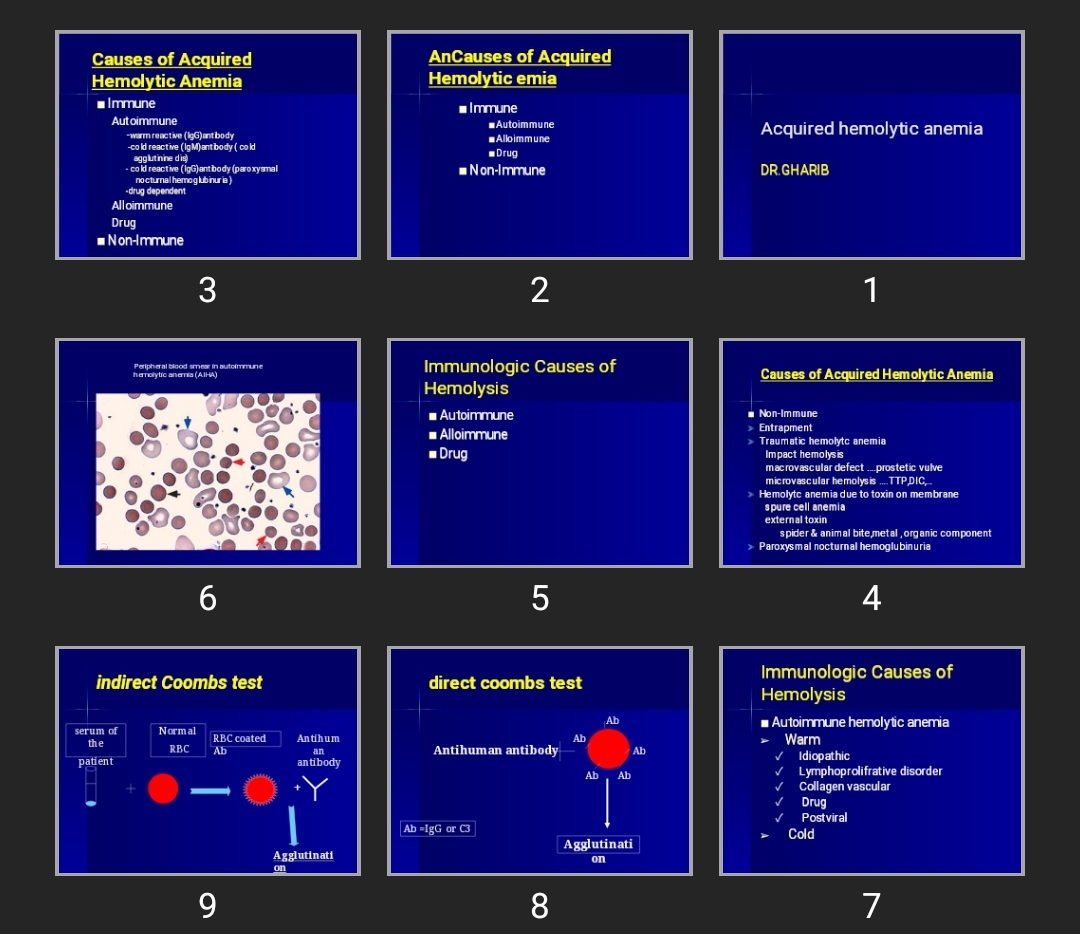 پاورپوینت Acquired hemolytic anemia