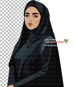 عکس png  زن چادرمشکی ایرانی
