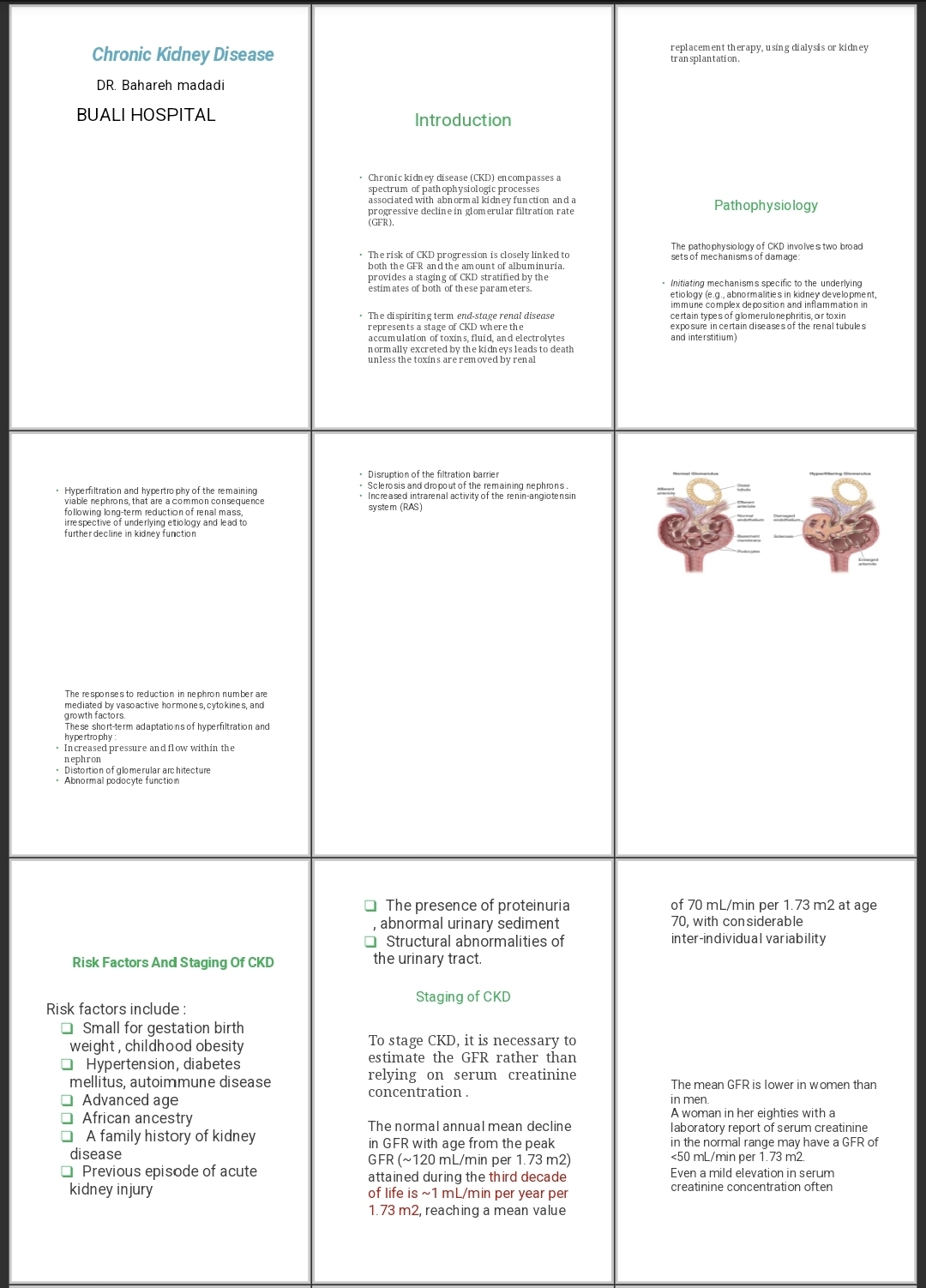 جزوه Chronic Kidney Disease