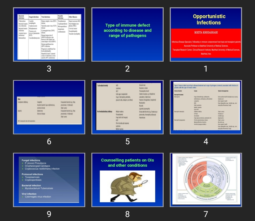 پاورپوینت Opportunistic Infections