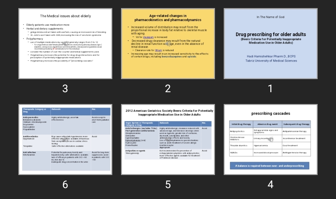 پاورپوینت Drug prescribing for older adults