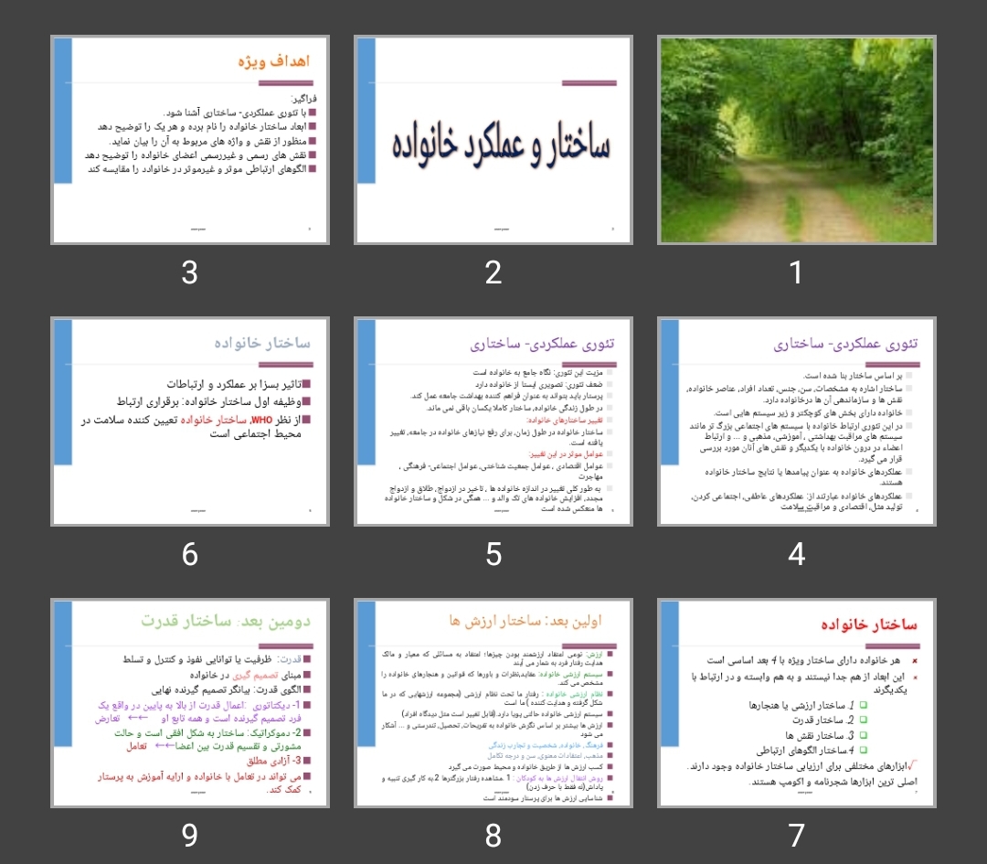 پاورپوینت ساختار و عملکرد خانواده