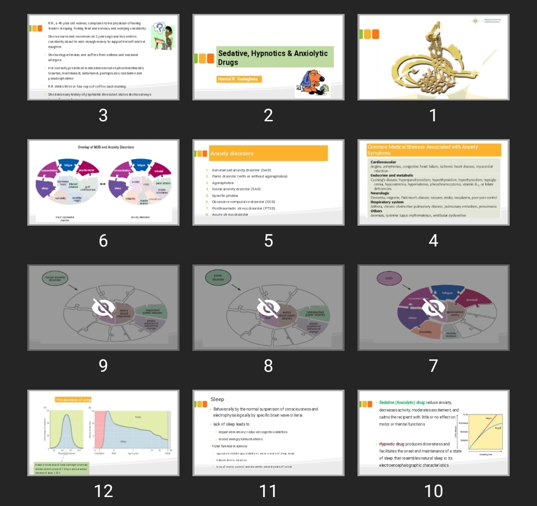 پاورپوینت Sedative, Hypnotics & Anxiolytic Drugs