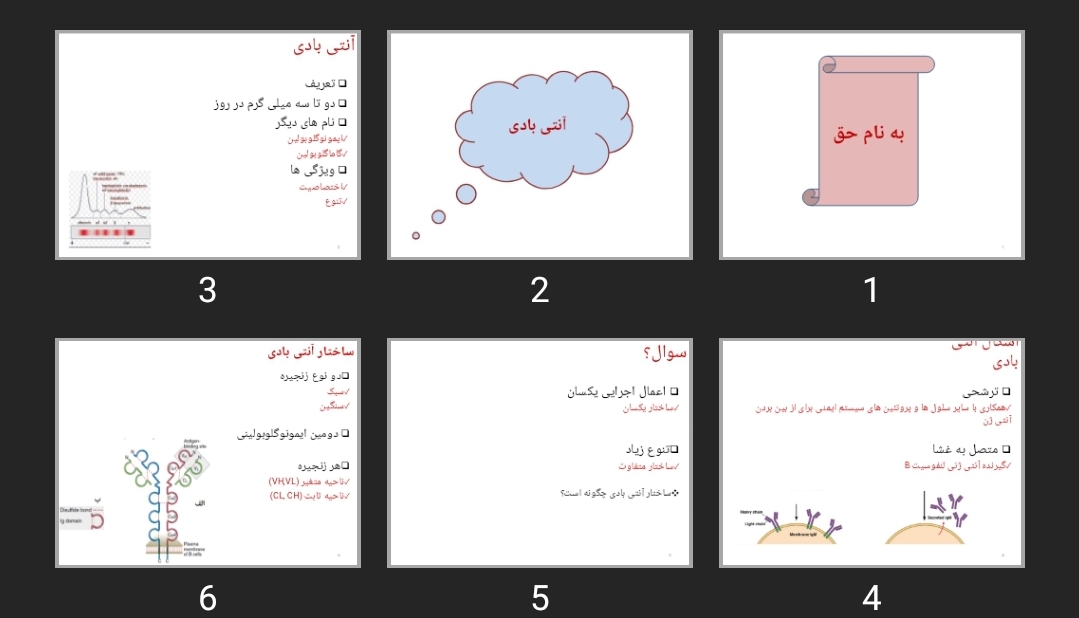 پاورپوینت آنتی بادی