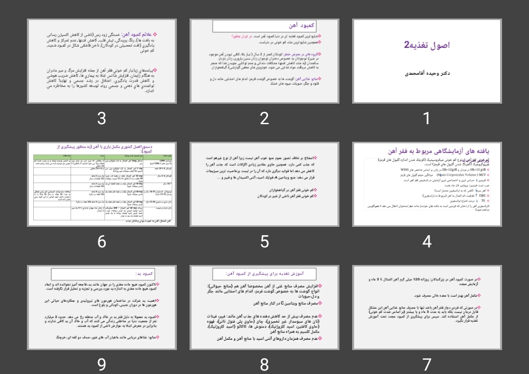 پاورپوینت اصول تغذیه ۲