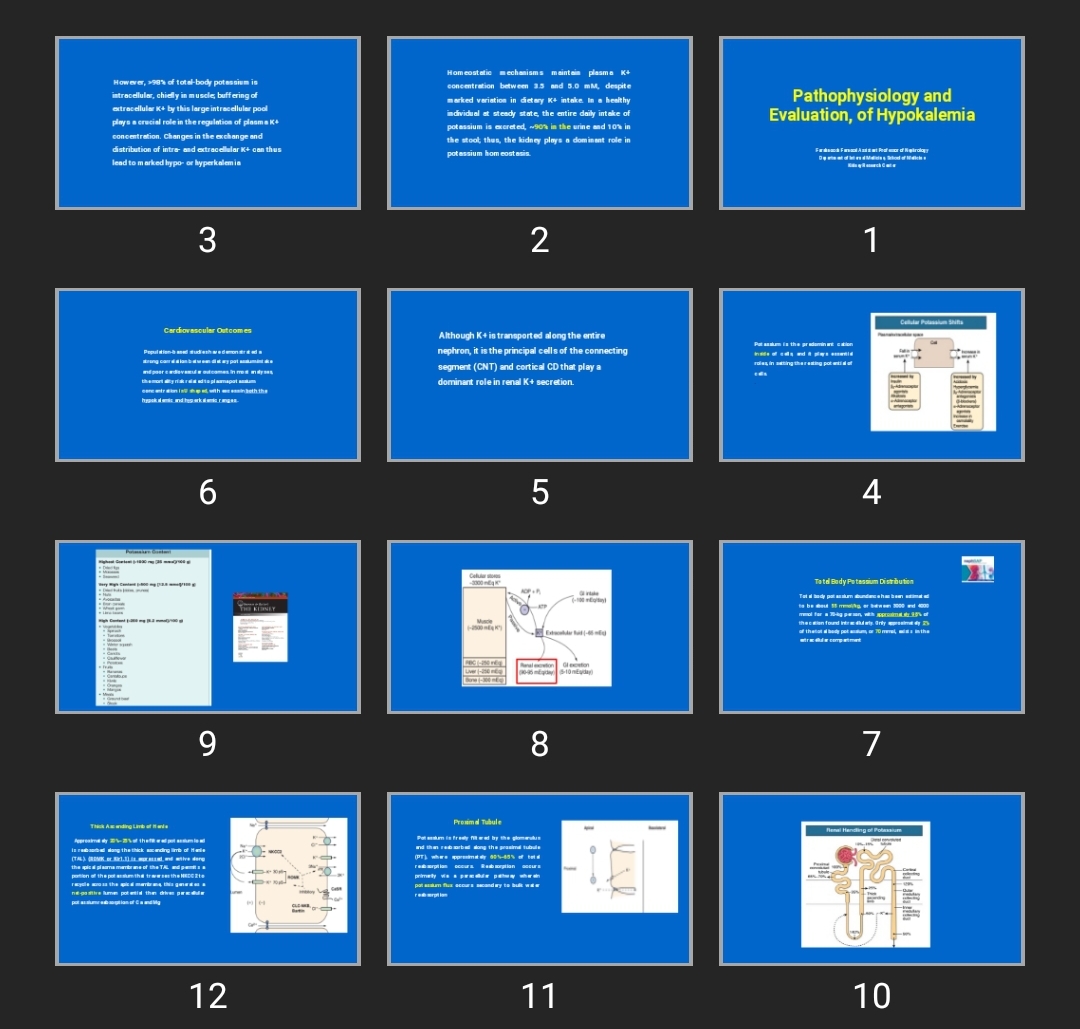 پاورپوینت Pathophysiology and Evaluation, of Hypokalemia