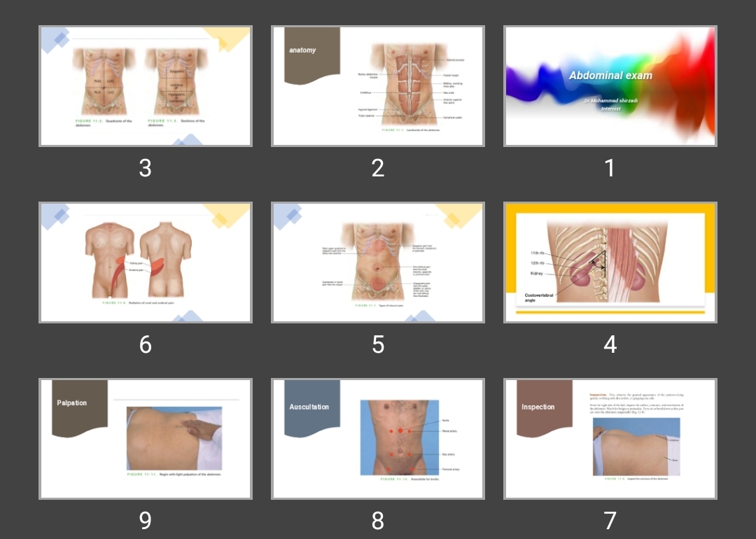 پاورپوینت Abdominal exam