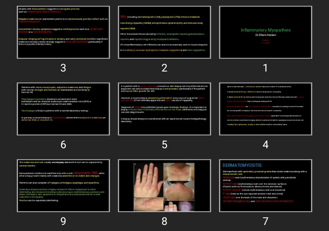 پاورپوینت Inflammatory Myopathies