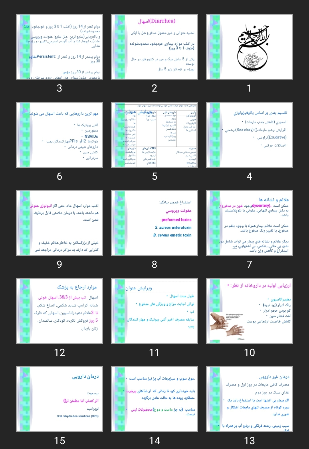پاورپوینت اسهال، یبوست و بواسیر