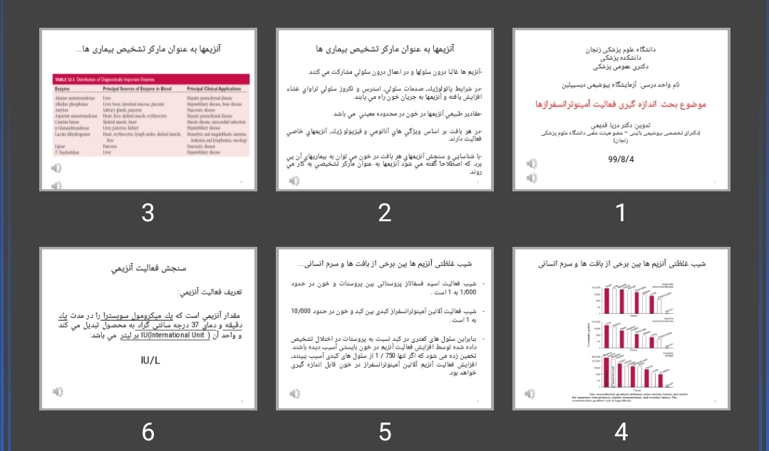 پاورپوینت اندازه گیری فعالیت آمینوترانسفرازها