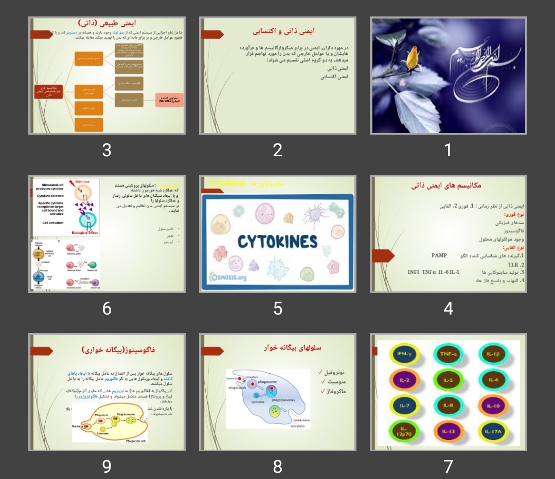 پاورپوینت فاگوسیتوز و التهاب