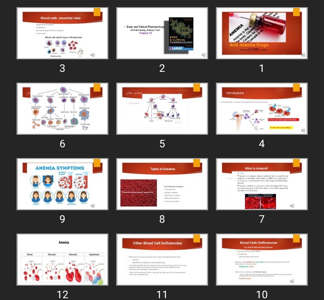 پاورپوینت Anti-Anemia Drugs