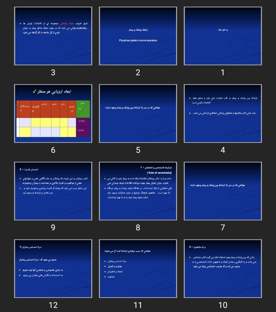 پاورپوینت رابطه پزشک و بيمار