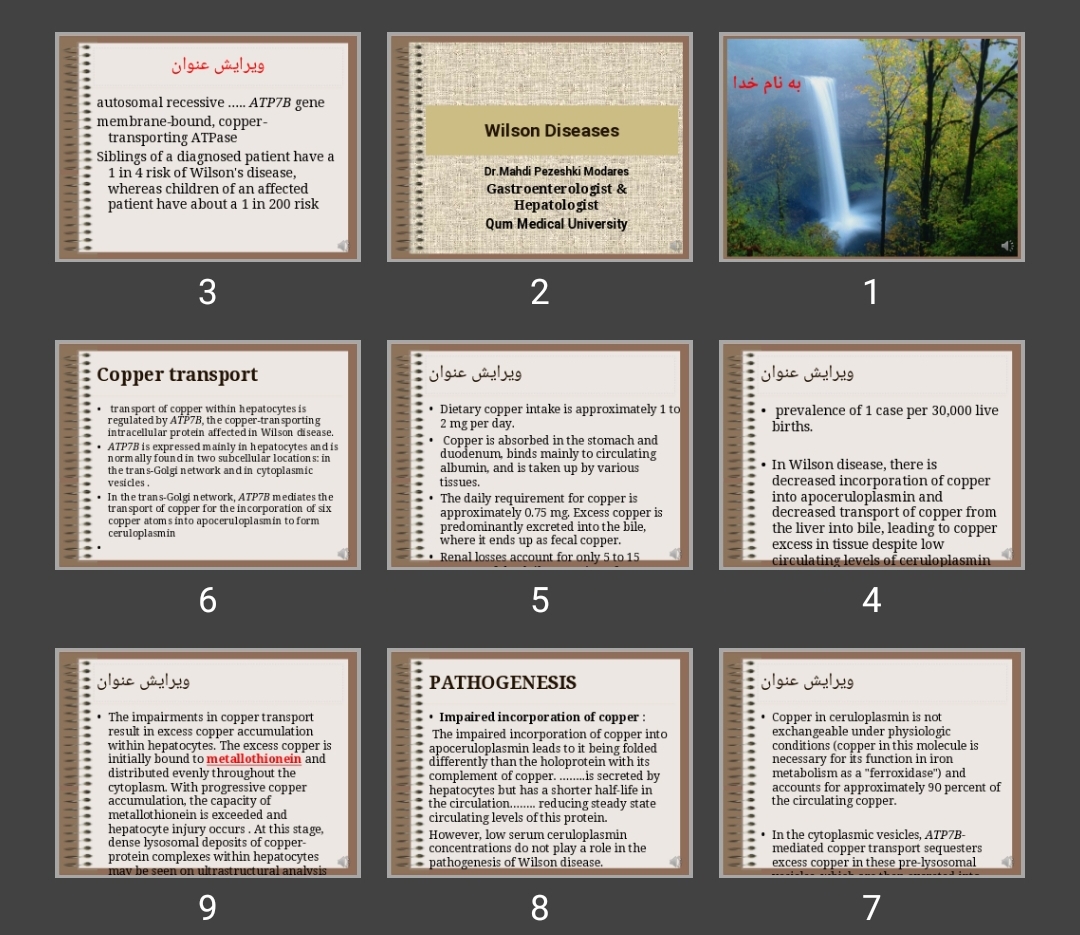 پاورپوینت Wilson Diseases
