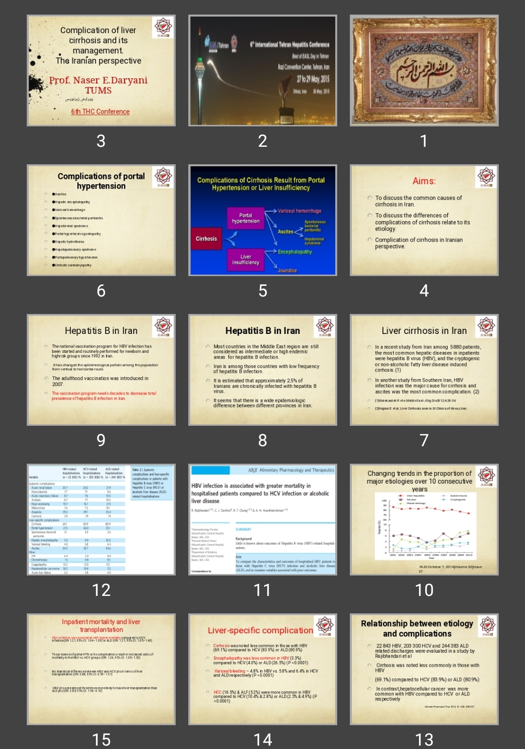 پاورپوینت Complication of liver cirrhosis and its management. The Iranian perspective