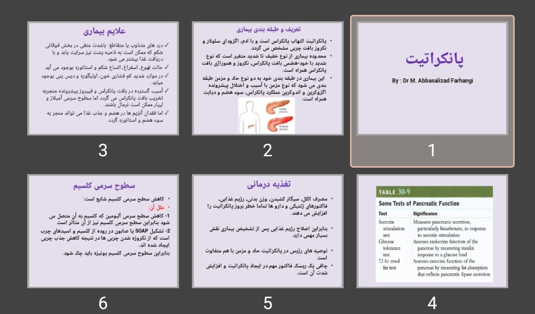 پاورپوینت پانکراتیت