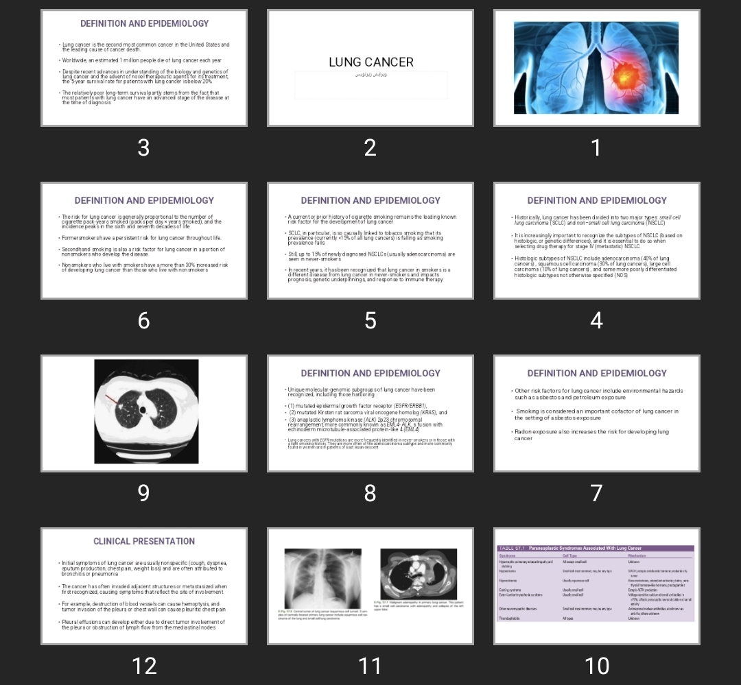 پاورپوینت LUNG CANCER