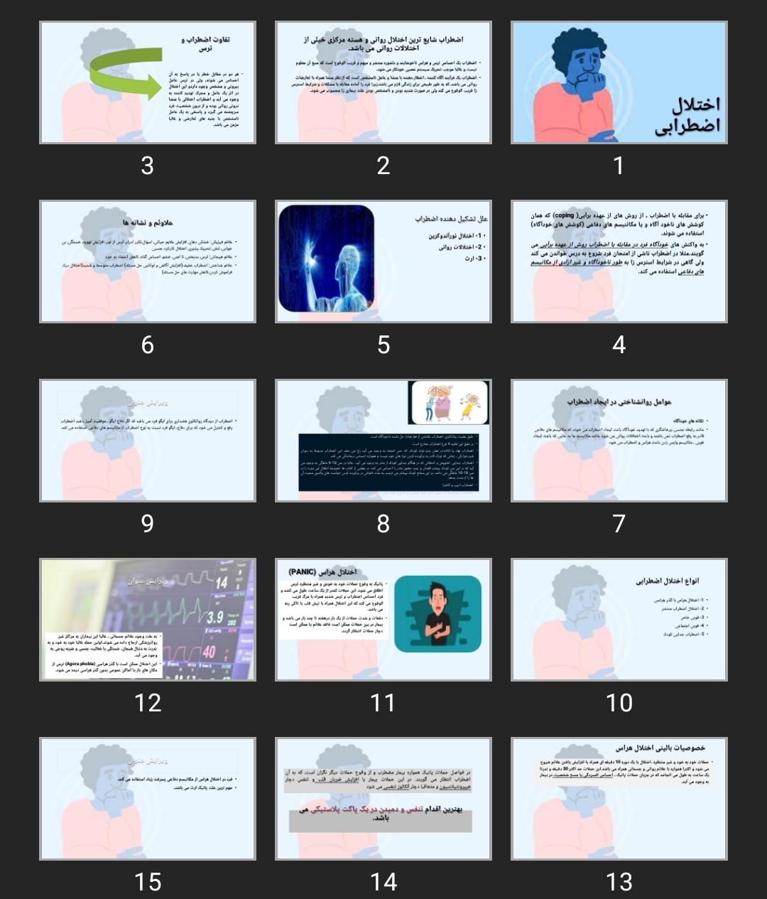 پاورپوینت اختلال اضطرابی