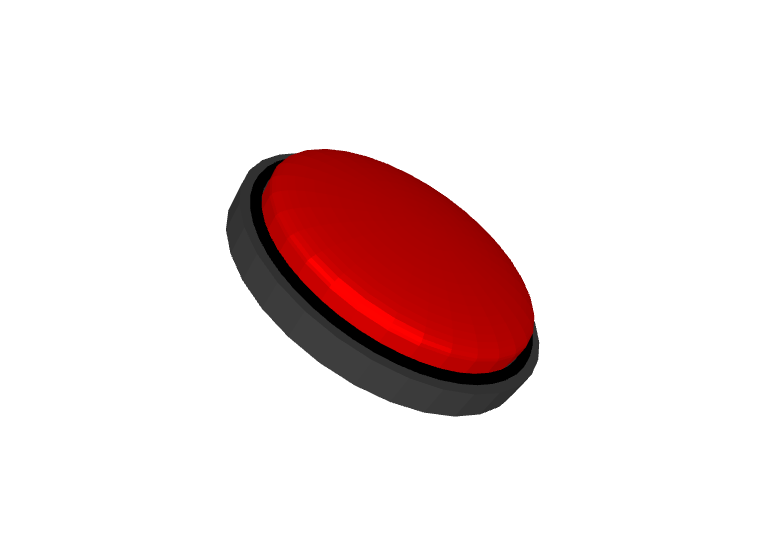 دکمه ی ساده ی قرمز سه بعدی با فرمت .fbx (ساختا شده در بلندر 5.2.0)