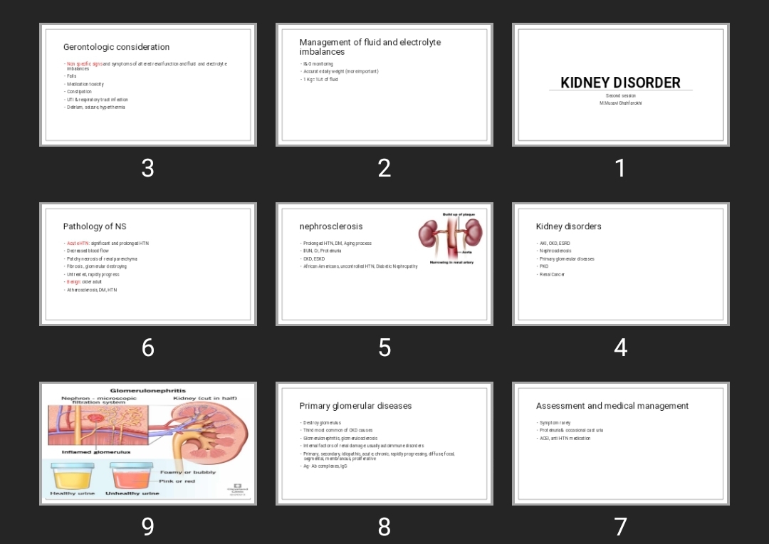 پاورپوینت Kidney disorder
