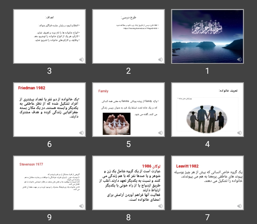 پاورپوینت انواع خانواده