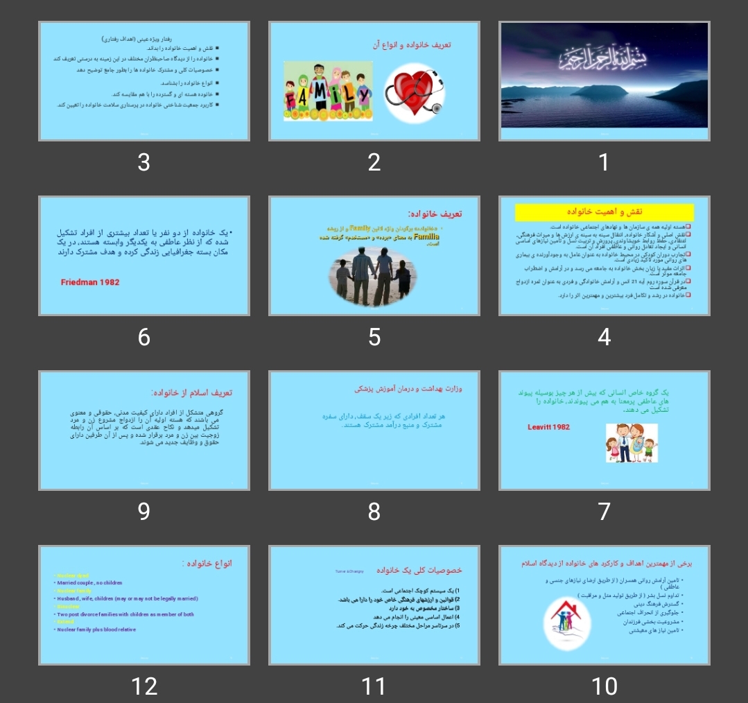 پاورپوینت سلامت فرد و خانواده
