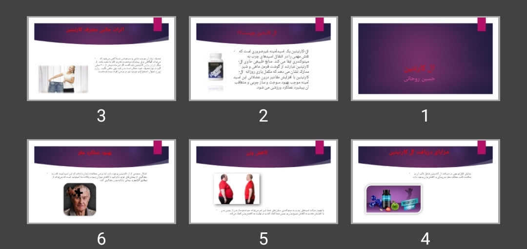 پاورپوینت ال کارنتین