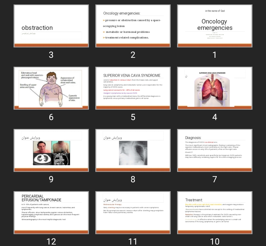 پاورپوینت Oncology emergencies