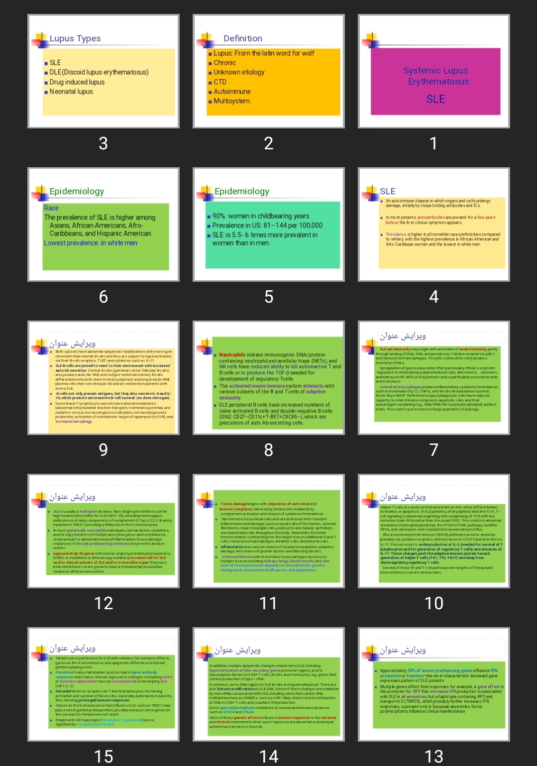 پاورپوینت Systemic Lupus Erythematosus SLE