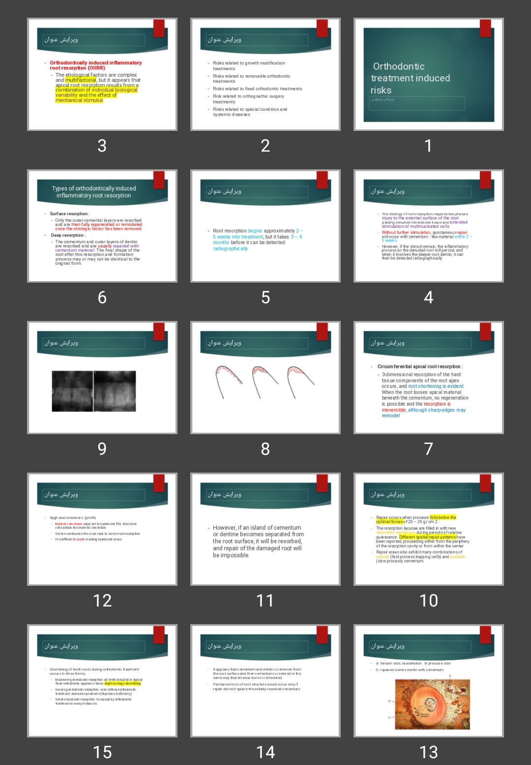 پاورپوینت Orthodontic treatment induced risks